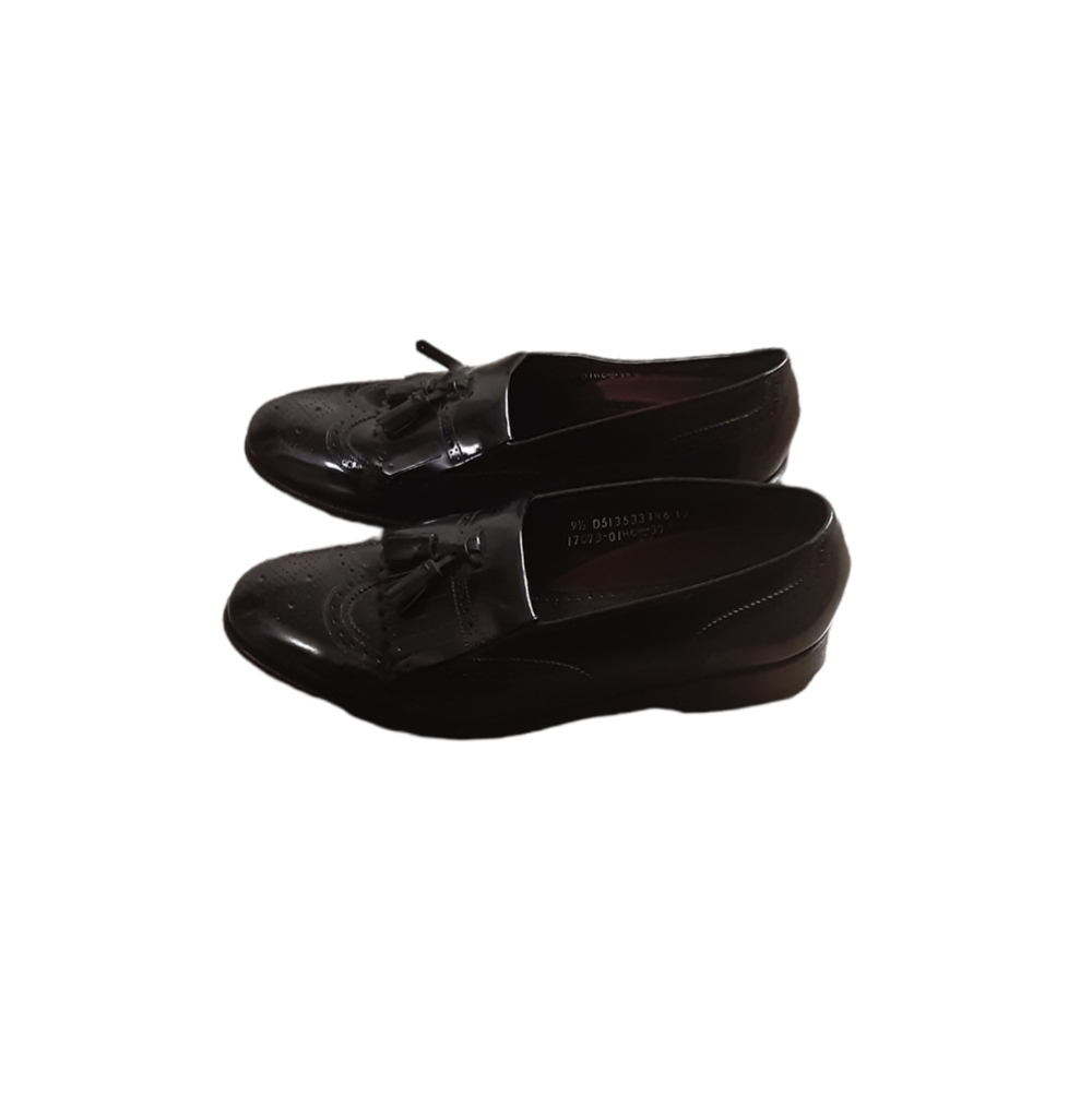 Florsheim Black Dark Academia Casual Dress Shoes Size 9.5